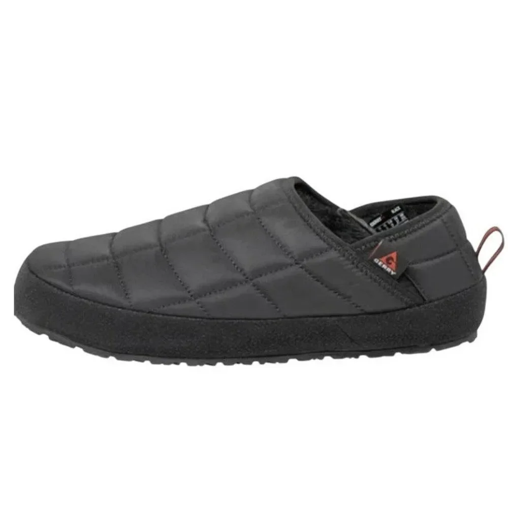 New In Box Gerry Mens Size 12 Black Puff Shoe Collapsible Heel Slipper Shoes
